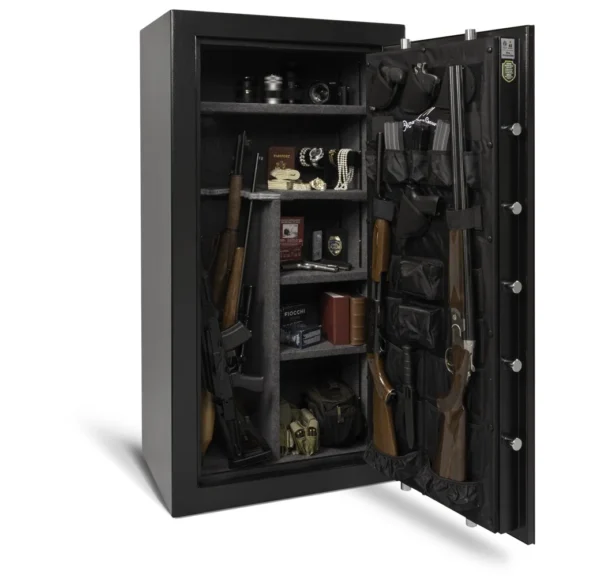 Open view of an SF6032 American Security gun safe from Houston Safe and Lock