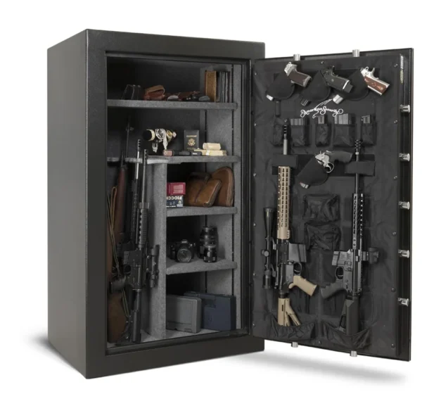Open view of an SF6036 gun safe from Houston Safe and Lock
