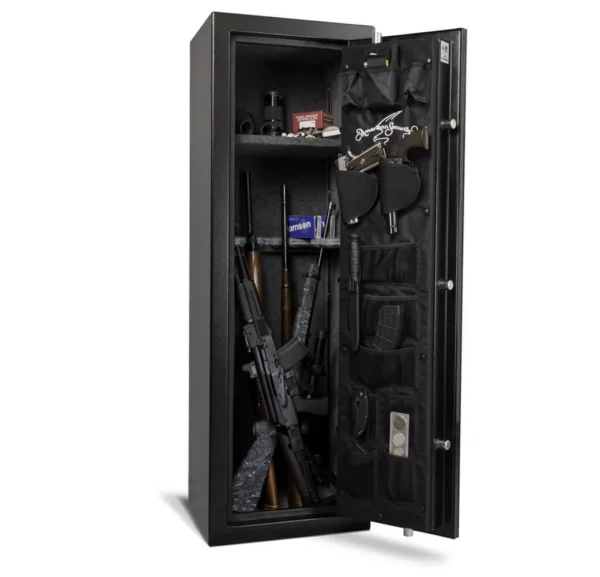 Open view of a TF5517 American Security gun safe from Houston Safe and Lock
