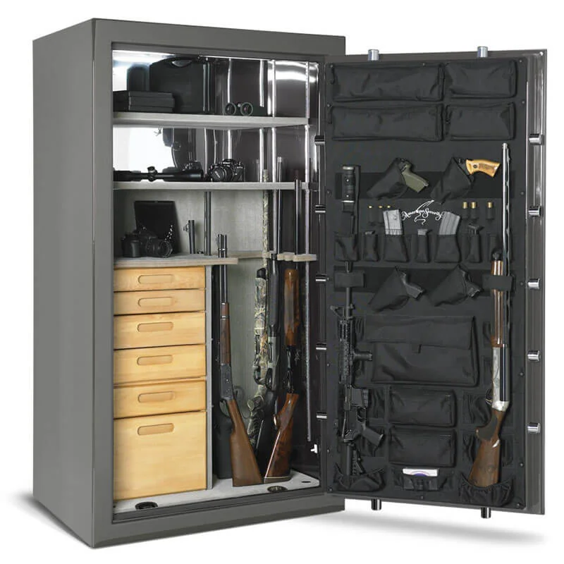 Open view of a BFX7240 American Security gun safe from Houston Safe and Lock