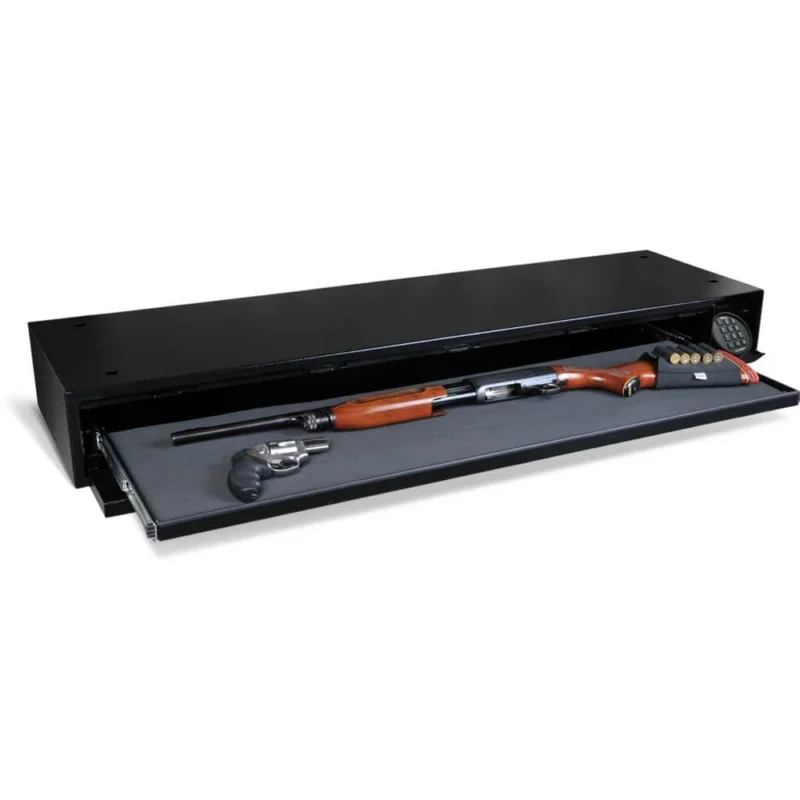 Open view of a DV652 American Security single rifle gun safe from Houston safe and Lock