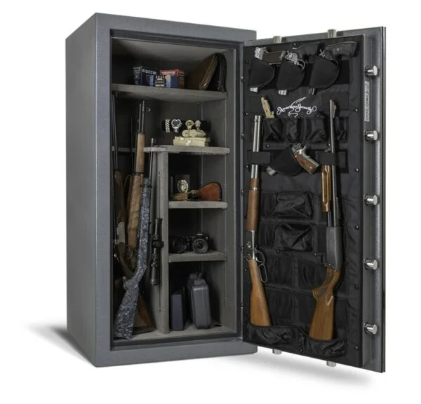 Open view of an American Security NF6030 gun safe from Houston Safe and Lock